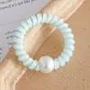 Nuevo Anillo para el Cabello de Cuerda de Teléfono de Color Gelatina Cuerda para el Cabello Cuerda para la Cabeza Red Social Banda para el Cabello Pulsera Sencilla