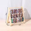 Soporte de Exhibición de Madera Maciza para Pulseras para Puestos, Soporte de Pulseras de Cuentas Budistas, Colgador de Relojes y Joyas, Organizador de Gomas para el Cabello