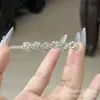 Pasador Sencillo para el Cabello con Pedrería Completa y Diseño de Nota Musical, Elegante Pinza Superior para el Cabello para Mujer, Pinza para Flequillo, Accesorios para el Cabello, Al por Mayor en Stock