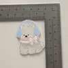 Nuevos Accesorios Acrílicos de Cachorro West Highland Doble Capa Coloridos Lazo Gota de Agua Joyería Materiales Hechos a Mano DIY