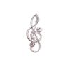 Broche de Perla Antirreflejos Broche de Alta Gama Símbolo Música Accesorio de Ropa Broche de Alta Gama Lujo Ligero