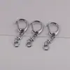Fivela de Metal Simples Cromada em Forma de C e 8 com Pingente de Argola Fivela para Pendurar Boneca Artesanal DIY Materiais para Joias Acessórios
