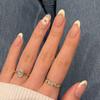 Uñas Postizas Populares al por Mayor Uñas Francesas Sencillas con Brillo Nude Pegatinas para Uñas Estilo Lujo Ligero Set de Uñas Postizas de 24 Piezas Lujo de Gama Alta