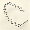 Diadema Ancha y Gruesa para Lavado de Cara, Diadema Metálica Ondulada de Moda para Hombres y Mujeres, Adecuada para Hombres con Cabello Largo, Venta al por Mayor