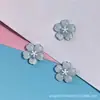 Glitter Fino Gelo Rosa Transparente Azul Flor de Cerejeira Acessórios para Joias DIY Flor Rosa Aplique com Furo Flor para Sapato Fivela de Sapato Acessórios de Cabelo