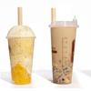Descartável ecologicamente correto Papel Leite Chá Palhinha Única Embalagem Independente Degradável Boba Bubble Milk Tea Comercial Canudo Grande