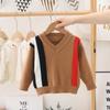 2022 nuevo suéter de cuello redondo para invierno, ropa interior, suéter para niños, terciopelo de visón de cristal, suéter para bebés niños
