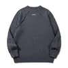 Suéter Raglan Retrô com Franjas Estilo Japonês Rumeng em Tricô Canelado Grosso, Gola Redonda, Masculino, Modelagem Solta, Blusa Casual de Tricô para Outono