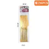Amazon Transfronterizo Shangchao 6 Piezas Vajilla de Acero Inoxidable Cuchillo y Tenedor Cuchara Hotel Cuchillo y Tenedor para Steak Occidental Traje de 24 Piezas