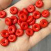 Cinnabar de Arena Roja de Bajo Contenido Hebilla de Seguridad Accesorios DIY Pulsera Tejida Hecha a Mano Collar Accesorios de Cuentas Budistas Espaciador