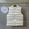 Comercio Exterior Transfronterizo Marca de Lujo Ropa Unisex para Pareja Otoño e Invierno Cuello Alto Chaqueta de Plumas de Gama Alta Chaleco Casual de Moda