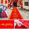 Nueva alfombra roja para bodas chinas, para celebrar la apertura de escaleras, puerta de tela no tejida gruesa, alfombra roja para bodas.