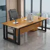 Conjunto de Mesa e Cadeira para Escritório Individual, Mesa de Gerente Simples Moderna, Mesa Simples para Computador de Mesa, Mesa Grande Executiva para Escritório