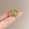 Anillo de Zirconia Diamantada Cepillada Estilo Mid-Century al por Mayor para Mujer, No se Desvanece, Lujo Ligero, Anillo Versátil para Dedo Índice Abierto, Nueva Joyería para Manos