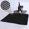 Tapete para arena de gato de doble capa EVA al por mayor de fábrica, tamaño mediano, diseño de agujeros en forma de diamante, para cajas de arena de gato, disponible en Amazon y eBay
