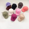 Boné infantil chique simples bordado simples com letra estilo western ajustável para meninos, boné de beisebol de viagem para bebê, verão