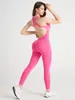 Con almohadillas en el pecho, pantalones largos sin costuras, traje de yoga de una pieza, color liso, alta elasticidad, realce de glúteos, espalda cruzada, hermoso diseño de espalda, traje de yoga body