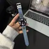 Adecuado para Huawei Gt7 Calavera Cruzada Correa de Reloj Watch6Pro Moda y Versátil Correa de Muñeca de Mezclilla Personalizada Correa de Reloj