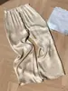 Pantalones Anchos de Pierna Recta de Estilo Francés Sencillos de Gama Alta, Caídos, Negros, Moda Nueva, Casual Maduro, Versátiles