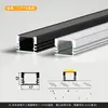 Perfil de Aluminio para Luz Lineal LED Luz Lineal Empotrada Canal de Luz de Aleación de Aluminio Tira de Luz Dura Canal de Aluminio Fuente de Luz Lateral
