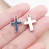 15 Estilos de Cruz Antiga de Prata com Gota de Óleo Colares Europeus e Americanos de Liga Corrente de Suéter Pingentes DIY Acessórios de Decoração de Roupas Materiais