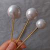 Horquilla de perla de concha simple de nuevo estilo, accesorios retro para el cabello de mujer, horquilla de uso diario, accesorios para el cabello