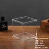 Caixa transparente quadrada de acrílico plástico atacado 5cm com tampa e base caixa de doces cubo figura caixa de embalagem para display