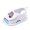 Zapatos de verano para bebé sandalias de bebé con dibujos de coche velcro zapatos para niño pequeño al por mayor 2405