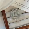 Anillos Abiertos Transfronterizos Europeos y Americanos, Nicho de Alta Gama, Anillos Simples y de Moda, Elegante Mariposa Combinada con Aleación Joyería de Mano Medieval