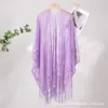 Novo Xale Cheongsam Chinês Cardigã Feminino de Outono e Inverno Fino Elegante Renda Vazada Franja Xale Antigo