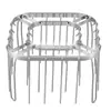 Estante de Parrilla para Freidora de Aire de Acero Inoxidable 304 Transfronterizo de Amazon, Soporte Plegable para Asar Colgante de Horno, Parrilla Vertical