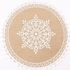 Posavasos tejido estilo ins salvamanteles nórdico yute mantel individual yute mesa de comedor tapete aislante yute tapete decorativo accesorios de fotografía tapete para jarrón