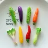 Juguetes de Comida de Simulación Verduras Berenjena Pimiento Imanes Creativos para Refrigerador Clips para el Cabello Bolsas Sorpresa Materiales Hechos a Mano Adornos de Resina Accesorios