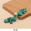 Botones de Plato Cheongsam, Botones de Mariposa de Cuatro Ruedas de Perla, Botones Chinos Tejidos a Mano, Botones Decorativos y Accesorios Retro de la Dinastía Han