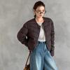 Chamarra acolchada estilo puffer muy esponjosa con 90% de plumón de pato blanco para mujer, estilo corto, Moda Invierno 2026, Talla Petite