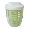 Taza Drenante de Doble Capa, Taza Portátil para Desayuno y Ensalada con Tenedor, Taza a Prueba de Fugas de Grado Alimenticio para Yogur, Taza para Avena, Taza para Fruta
