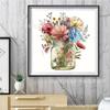 Pintura de diamante 5D DIY con diseño de flor nueva al por mayor, para sala de estar y dormitorio, Amazon, eBay y AliExpress.