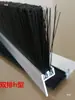 Cepillo de Tira de Aleación de Aluminio Doble Fila Forma H Engrosado Cepillo de Tira de Nylon a Prueba de Polvo Cepillo para Máquinas Herramientas Industriales Tira de Sellado para Parte Inferior de Puerta