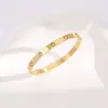 Pulseira de titânio com fecho de dez diamantes, estilo transfronteiriço, estrela egípcia, ouro rosa 18k, não desbota, aço inoxidável para homens e mulheres