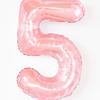Balões de Número Cor Jelly Cristal Rosa 32 polegadas para Festa de Aniversário de Meninas Crianças Decoração de Arranjo Sessão de Fotos ao Ar Livre