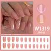 Líneas de borde creciente rosa amarillo rojo fresco simple nuevo elegante simple otoño e invierno blanco europeo y americano uso de uñas uña