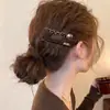 Pinza para el pelo con estampado de leopardo retro para mujer 2026 Modelo Nuevo Pinza para flequillo Pinza para el pelo Pinza lateral Pinza de pico de pato pequeña