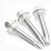 Tornillo autorroscante autorroscante hexagonal de acero inoxidable DIN7504K con cola de taladro hexagonal externa tornillo autorroscante autorroscante