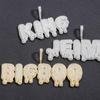 Colar Hip Hop Europeu e Americano com Letras Inglesas Combináveis Livremente, Nome, Pingente Grande de Gota de Água, Personalizado Privado, Colar Hip Hop