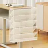 Estante de armazenamento para mesa, sem furos, para livros didáticos de estudantes, provas, mochilas, armazenamento de grande capacidade para mesa de dormitório