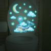 Nuevo Mg-Ym001 Ballena de Ensueño Nube Cielo Estrellado Baño Inodoro Decoración del Hogar Pegatina Luminosa Autoadhesiva Mayoreo
