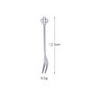 Cross-border novo garfo de fruta de aço inoxidável Creative Flower Snack Fruit Plate Fork Aço inoxidável garfo de frutas Home Picnic