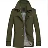 Comércio exterior masculino novo outono e inverno longo sobretudo casaco masculino AliExpress tamanho grande algodão jaqueta fabricantes atacado