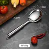 Espátula redonda de tubo de acero inoxidable, espumadera de cocina, espátula para freír, cuchara para arroz, cuchara para sopa, raspador de harina, tenedor para carne, juego de regalo de siete piezas de utensilios de cocina