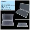 Caja Llena Vacía Transparente de Plástico PP Caja para Tarjetas de Identificación Tarjetas Bancarias Almacenamiento con Tapa Pegatina para Mascarillas Caja de Almacenamiento para Tarjetas
